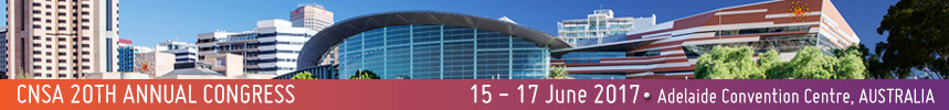 CNSA 20th Annual Congress |15-17 June 2016 | Adelaide Convention Centre | Evolving cancer care: enhancing quality | embracing innovation